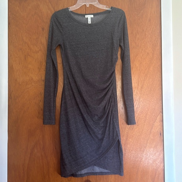 Keith Charcol Heather long sleeve ruched dress - Picture 2 of 7
